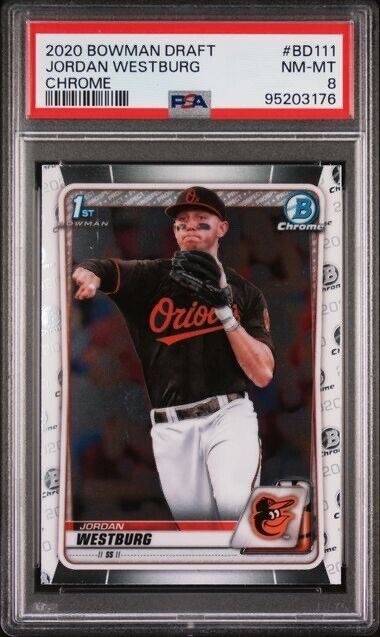 Jordan Westburg 2020 1st Bowman Draft Chrome PSA Orioles Rookie RC #BD111